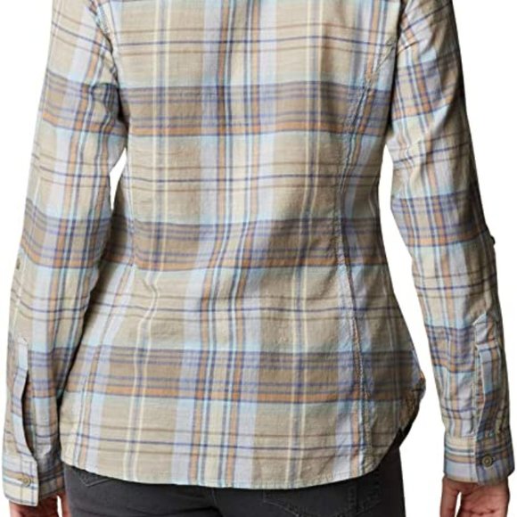🆕Columbia Women's Camp Henry™ II LS Shirt, Velvet Cove Plaid, Brand NEW, NWT - Picture 3 of 5